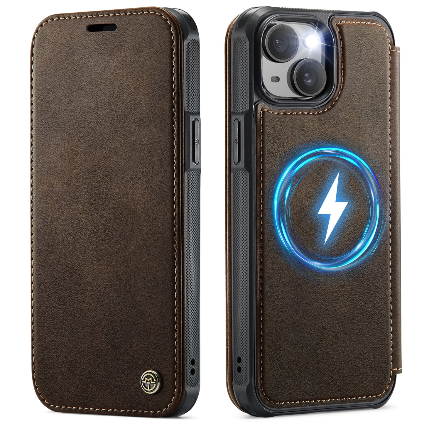 CASEME for iPhone 14 Case  053  Magnetic RFID Blocking Wallet Flip Leather Phone Cover