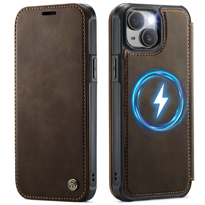 CASEME for iPhone 14 Case  053  Magnetic RFID Blocking Wallet Flip Leather Phone Cover
