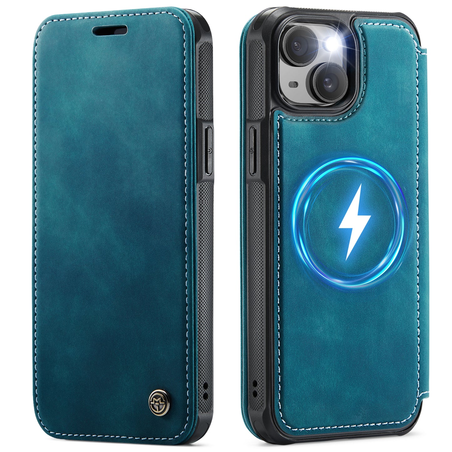 CASEME for iPhone 14 Case  053  Magnetic RFID Blocking Wallet Flip Leather Phone Cover