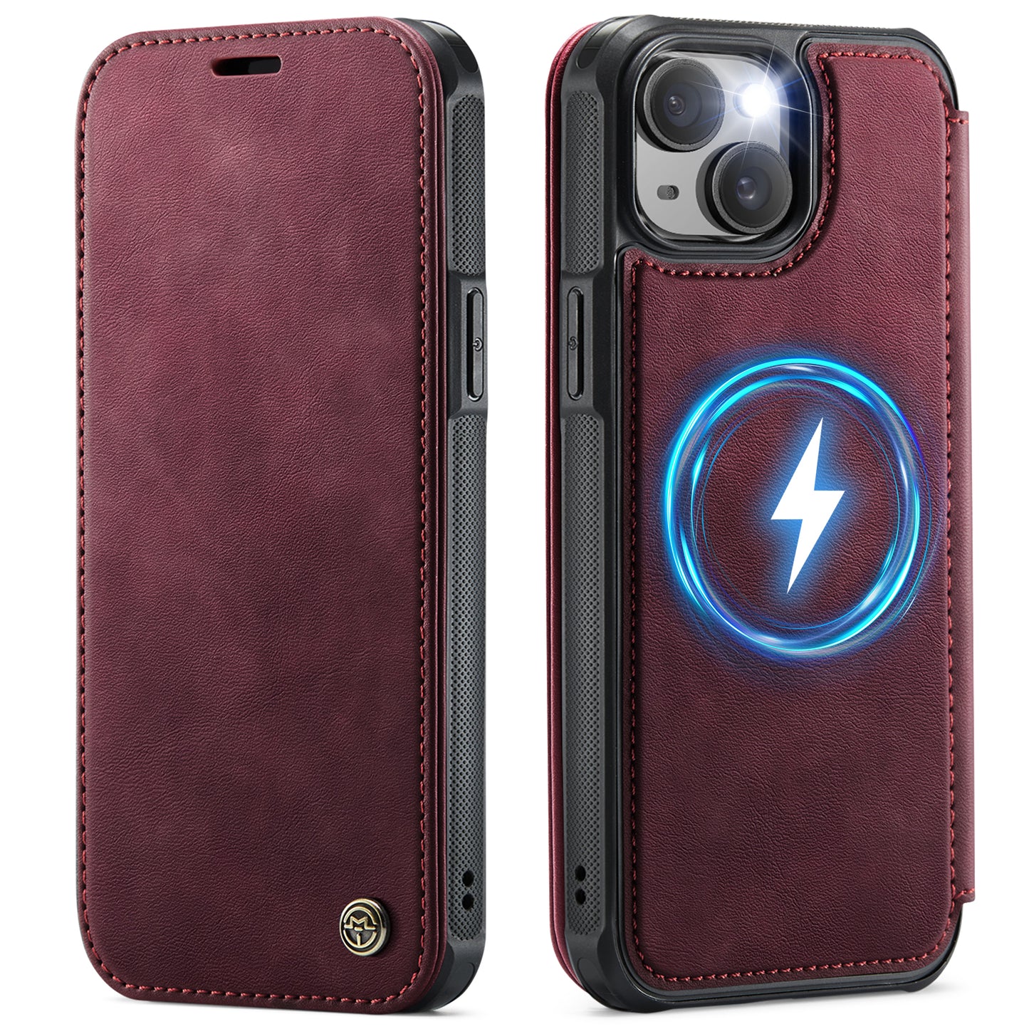 CASEME for iPhone 14 Case  053  Magnetic RFID Blocking Wallet Flip Leather Phone Cover