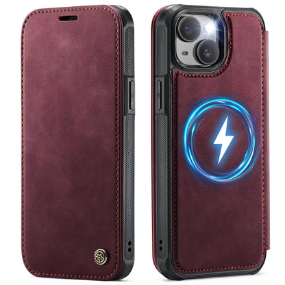CASEME for iPhone 14 Case  053  Magnetic RFID Blocking Wallet Flip Leather Phone Cover