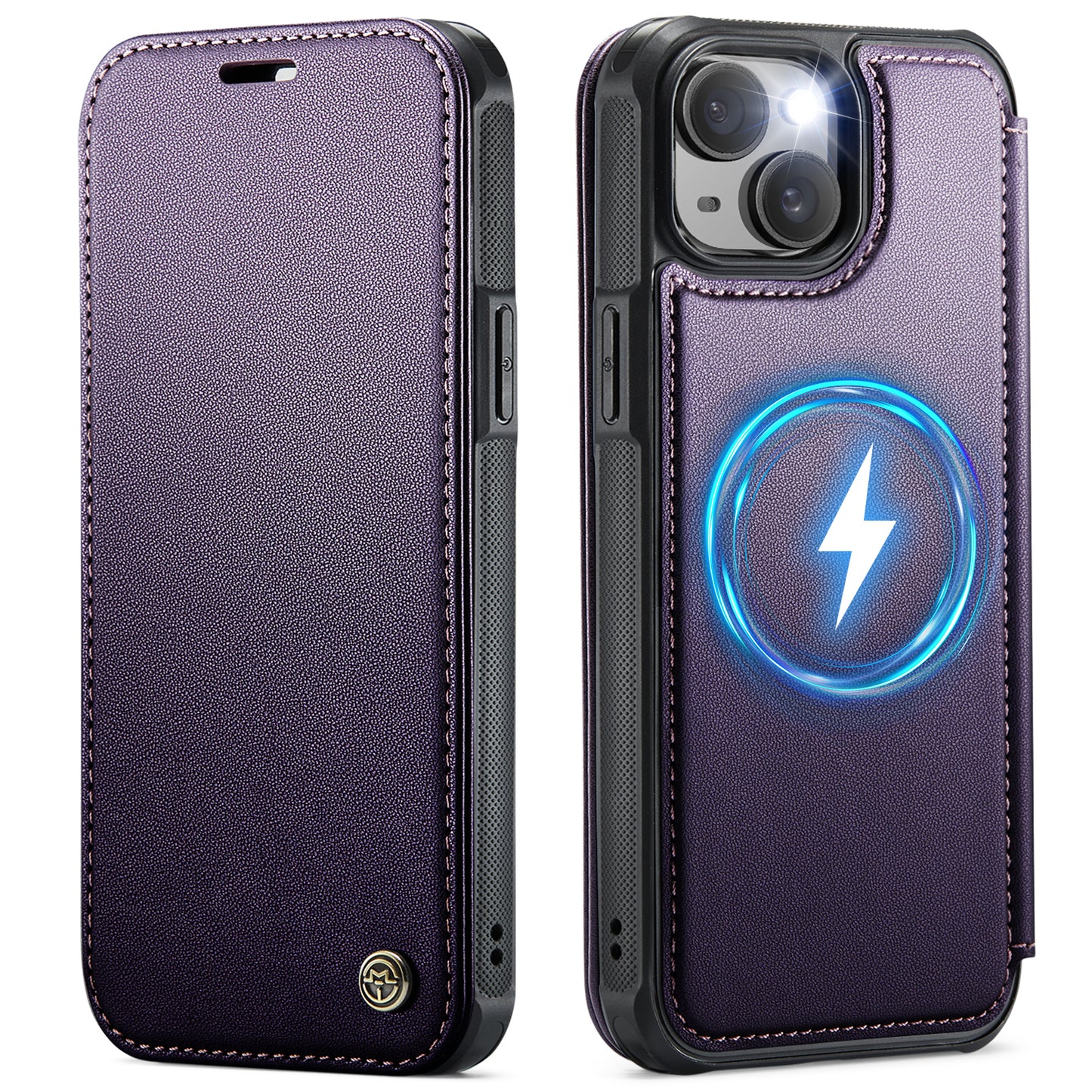 CASEME for iPhone 14 Case  053  Magnetic RFID Blocking Wallet Flip Leather Phone Cover