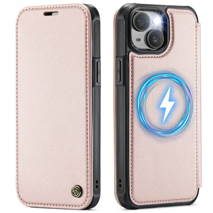 CASEME for iPhone 14 Case  053  Magnetic RFID Blocking Wallet Flip Leather Phone Cover