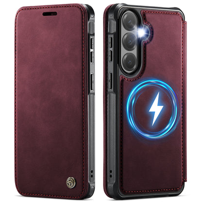 CASEME for Samsung Galaxy S26+ Case  053   Magnetic RFID Blocking Wallet Flip Leather Phone Cover
