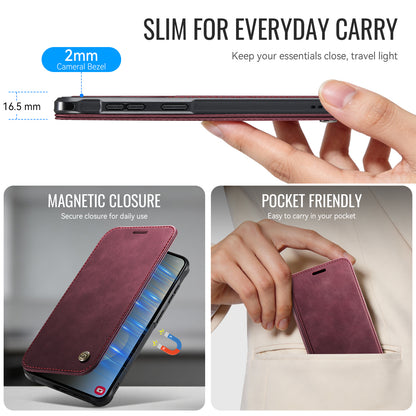 CASEME for Samsung Galaxy S26+ Case  053   Magnetic RFID Blocking Wallet Flip Leather Phone Cover