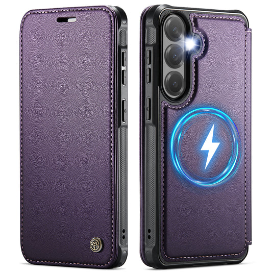 CASEME for Samsung Galaxy S26+ Case  053   Magnetic RFID Blocking Wallet Flip Leather Phone Cover