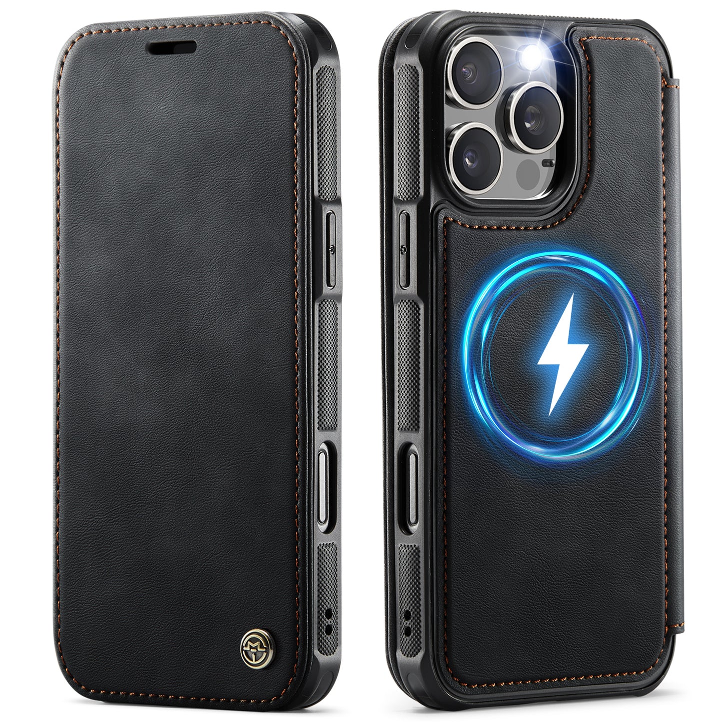 CASEME for iPhone 16 Pro Max Case  053  Magnetic RFID Blocking Wallet Flip Leather Phone Cover