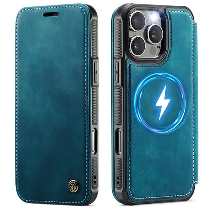 CASEME for iPhone 16 Pro Max Case  053  Magnetic RFID Blocking Wallet Flip Leather Phone Cover