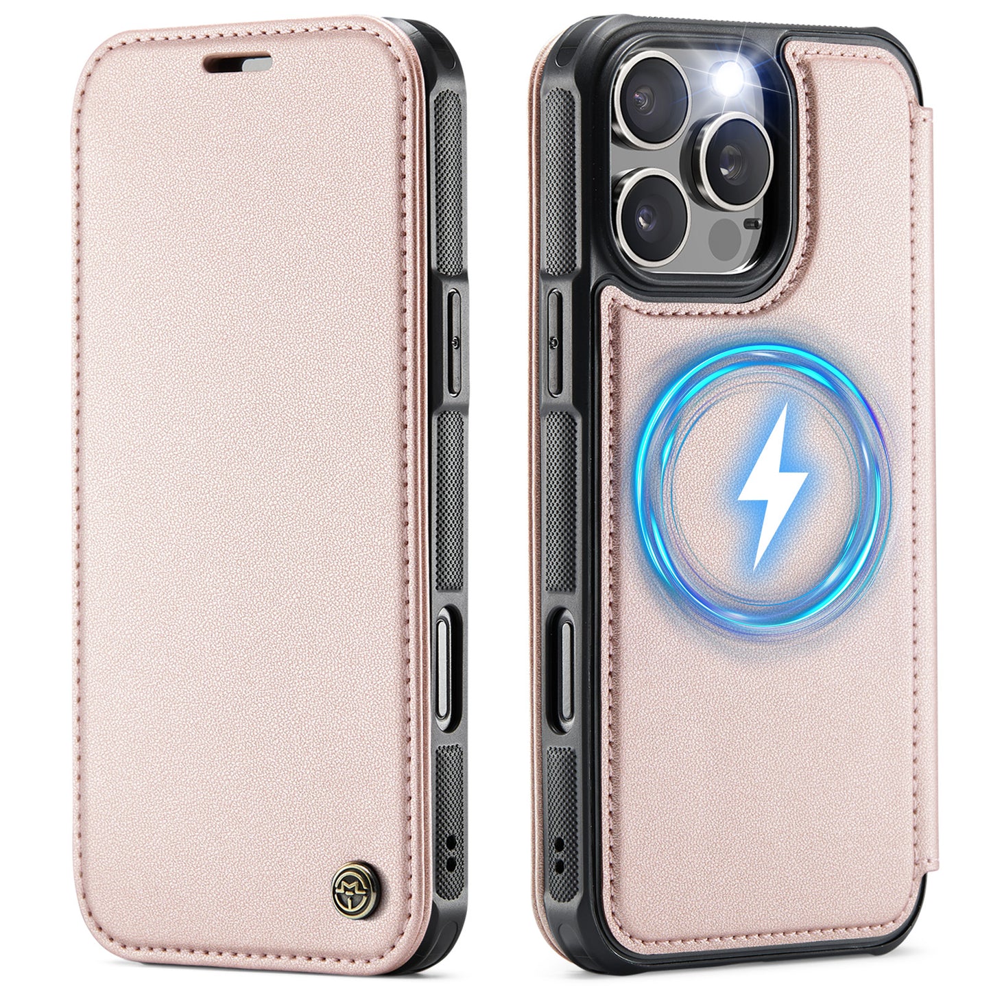 CASEME for iPhone 16 Pro Max Case  053  Magnetic RFID Blocking Wallet Flip Leather Phone Cover