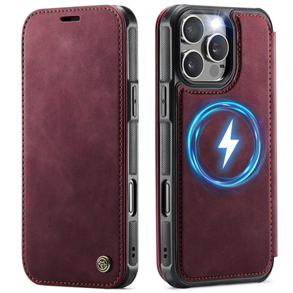 CASEME for iPhone 15 Pro Max Case  053  Magnetic RFID Blocking Wallet Flip Leather Phone Cover