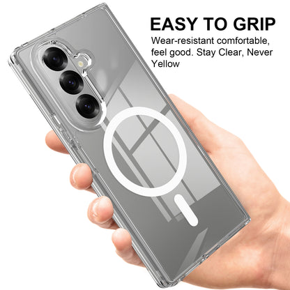 For Samsung Galaxy Z Fold8 Ultra Clear Phone Magnetic Case TPU + Acrylic Back Cover