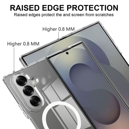 For Samsung Galaxy Z Fold8 Ultra Clear Phone Magnetic Case TPU + Acrylic Back Cover