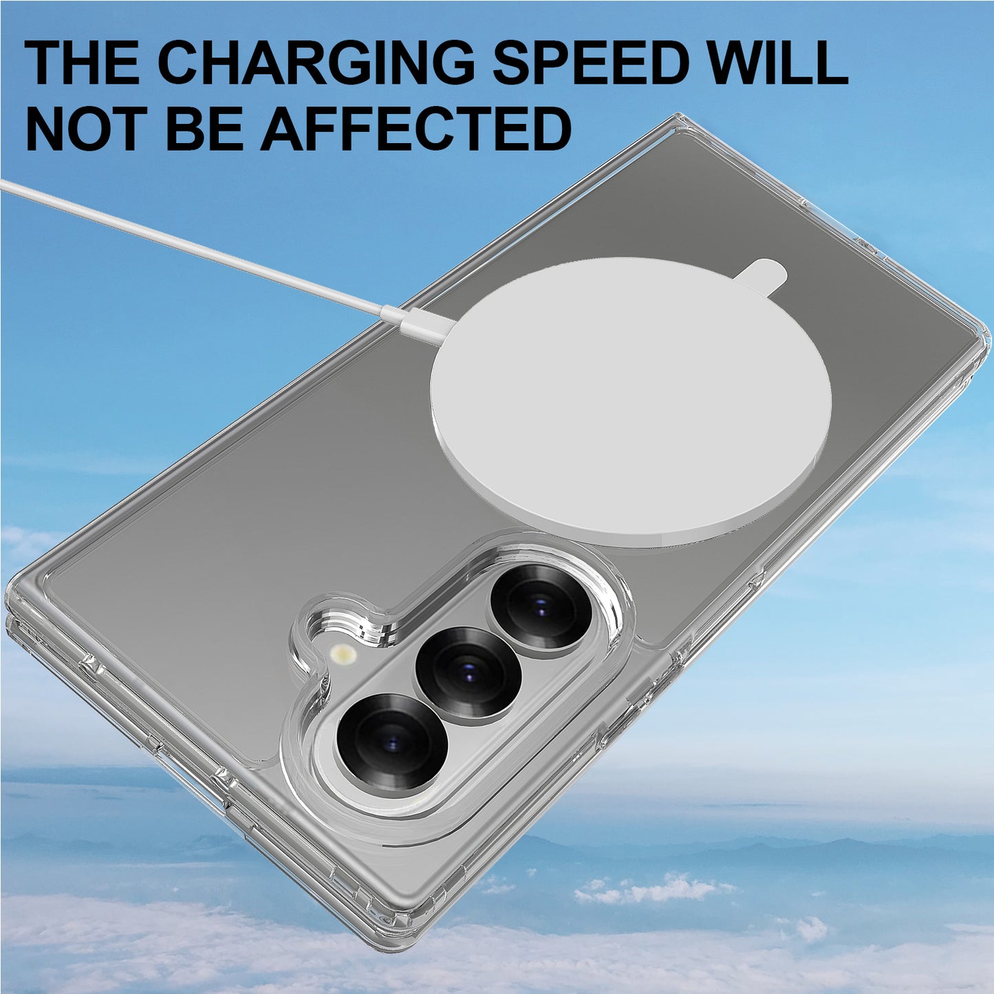 For Samsung Galaxy Z Fold8 Ultra Clear Phone Magnetic Case TPU + Acrylic Back Cover