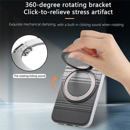 For iPhone 14 Case Magnetic Kickstand PU Leather + PC + TPU Gradient Phone Cover