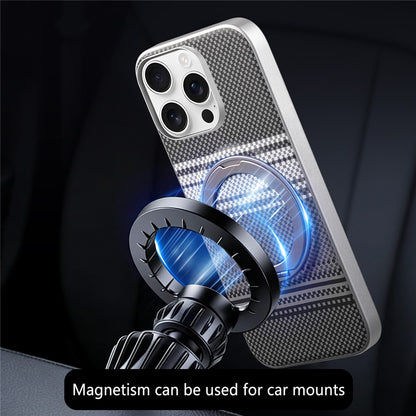 For iPhone 16 Pro Max Case Magnetic Kickstand PU Leather + PC + TPU Gradient Phone Cover