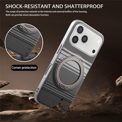 For iPhone 18 Pro / 17 Pro Case Magnetic Kickstand PU Leather + PC + TPU Gradient Phone Cover
