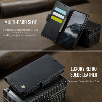 AUTSPACE for iPhone 17 Case  A11 RFID Blocking Retro Leather Cell Phone Wallet Cover