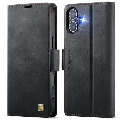 AUTSPACE for iPhone 17 Case  A11 RFID Blocking Retro Leather Cell Phone Wallet Cover