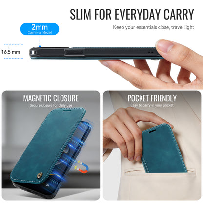 CASEME for iPhone 16e / iPhone 17e Case  053  Magnetic RFID Blocking Wallet Flip Leather Phone Cover