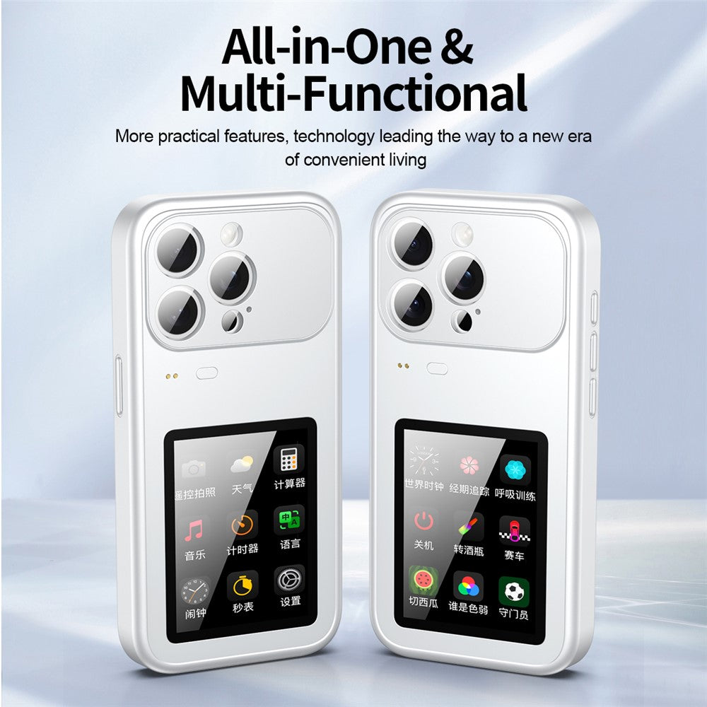 For iPhone 17 Pro Max Dynamic Phone Case 3.5 inch Multi-functional Color Screen Back Cover