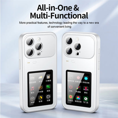 For iPhone 17 Pro Max Dynamic Phone Case 3.5 inch Multi-functional Color Screen Back Cover