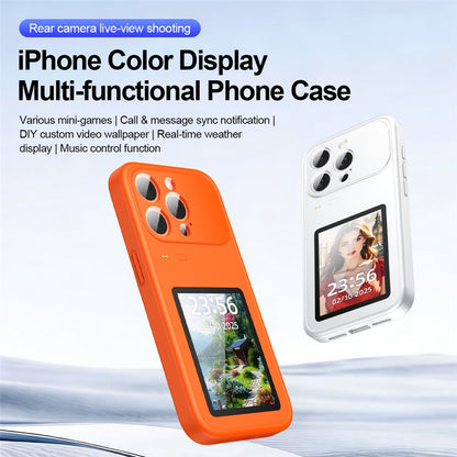 For iPhone 17 Pro Max Dynamic Phone Case 3.5 inch Multi-functional Color Screen Back Cover