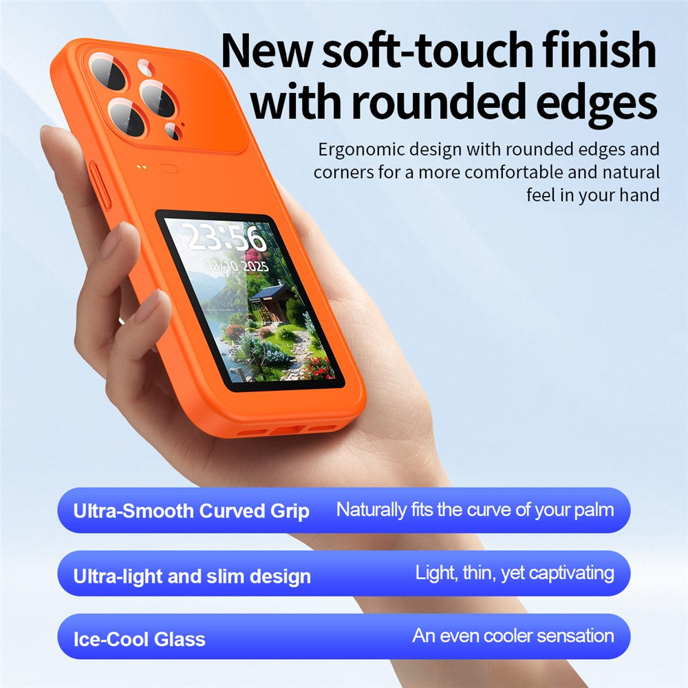 For iPhone 17 Pro Max Dynamic Phone Case 3.5 inch Multi-functional Color Screen Back Cover
