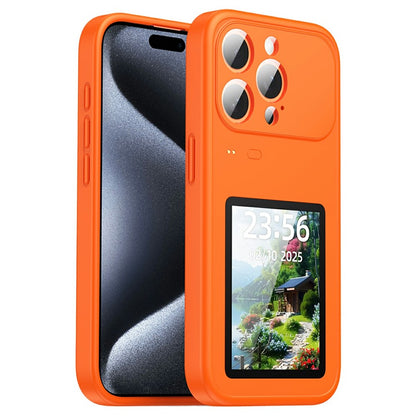 For iPhone 17 Pro Dynamic Phone Case 3.5 inch Multi-functional Color Screen Back Cover
