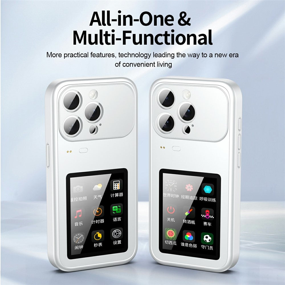 For iPhone 17 Pro Dynamic Phone Case 3.5 inch Multi-functional Color Screen Back Cover