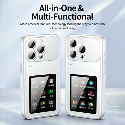 For iPhone 17 Pro Dynamic Phone Case 3.5 inch Multi-functional Color Screen Back Cover