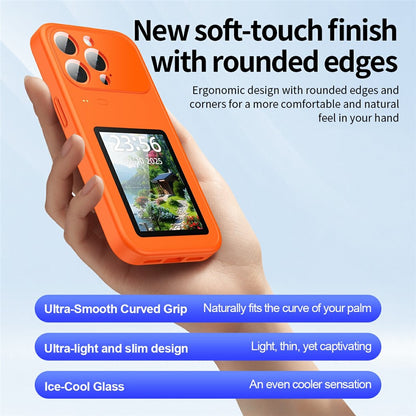 For iPhone 17 Pro Dynamic Phone Case 3.5 inch Multi-functional Color Screen Back Cover