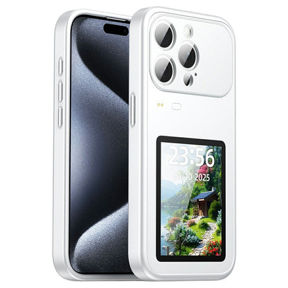 For iPhone 17 Pro Dynamic Phone Case 3.5 inch Multi-functional Color Screen Back Cover
