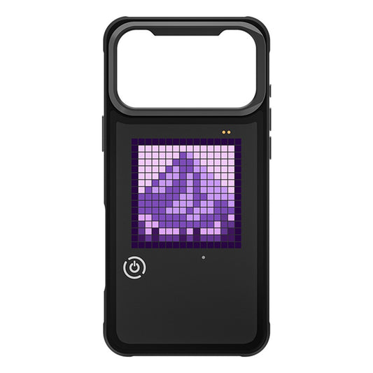 For iPhone 17 Pro Max LED Pixel Case DIY Animated Custom Screen Phone Cover with Foldable Kickstand