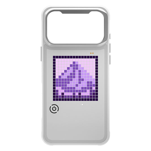 For iPhone 17 Pro LED Pixel Case DIY Animated Custom Screen Phone Cover with Foldable Kickstand