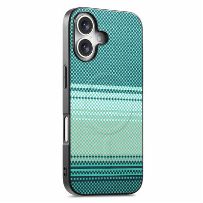 For iPhone 17 Magnetic Case PU Leather + PC + TPU Gradient Phone Cover