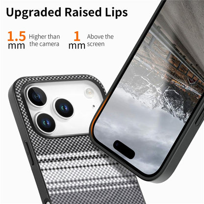 For iPhone 17 Pro Max Magnetic Case PU Leather + PC + TPU Gradient Phone Cover