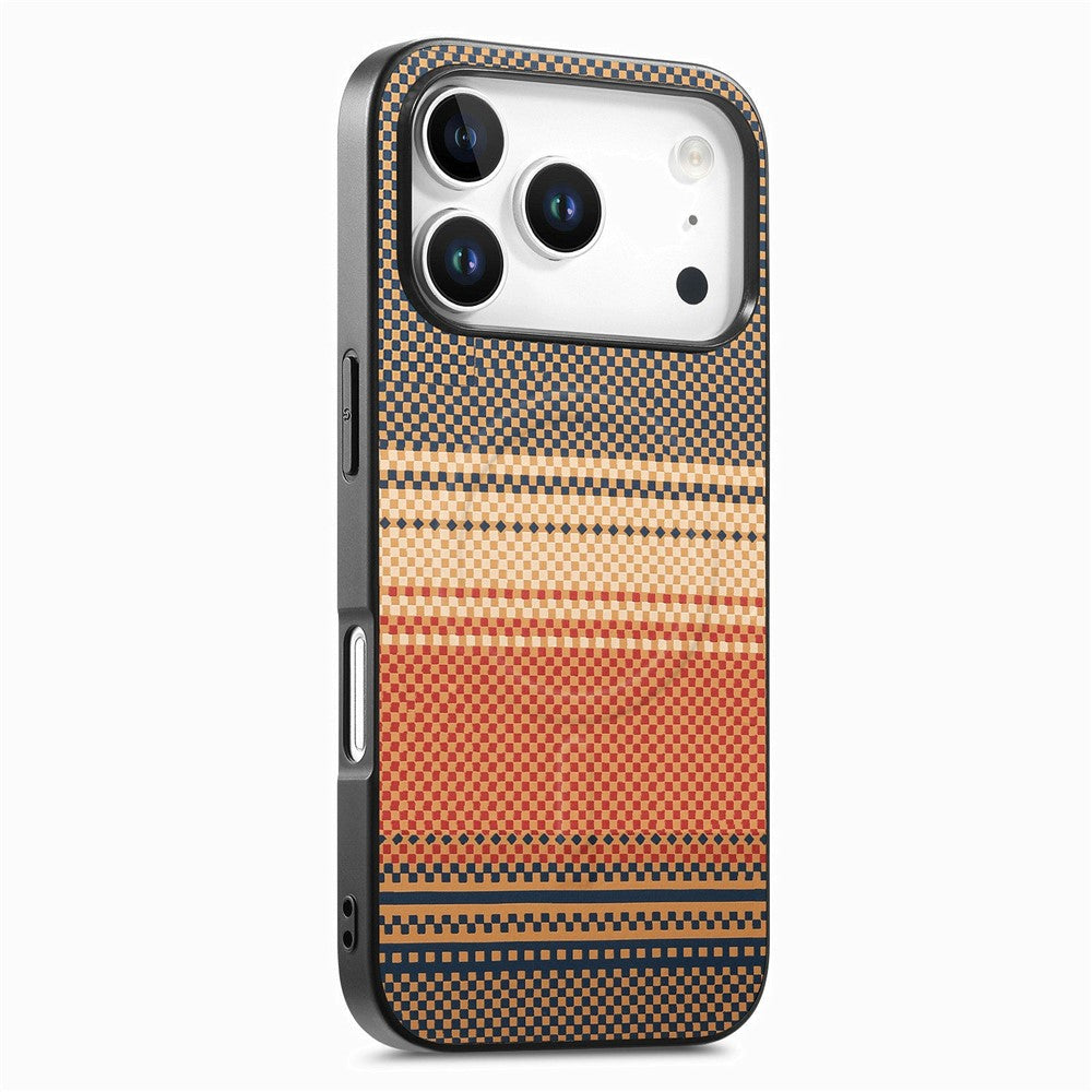 For iPhone 17 Pro Max Magnetic Case PU Leather + PC + TPU Gradient Phone Cover