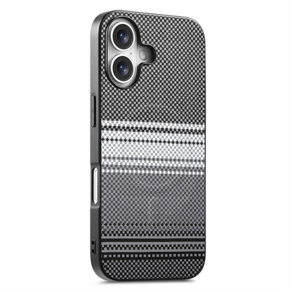 For iPhone 16 Magnetic Case PU Leather + PC + TPU Gradient Phone Cover