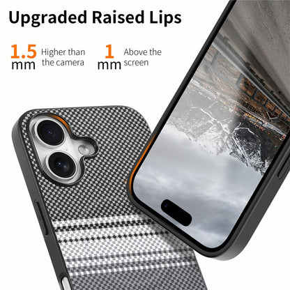 For iPhone 16 Magnetic Case PU Leather + PC + TPU Gradient Phone Cover