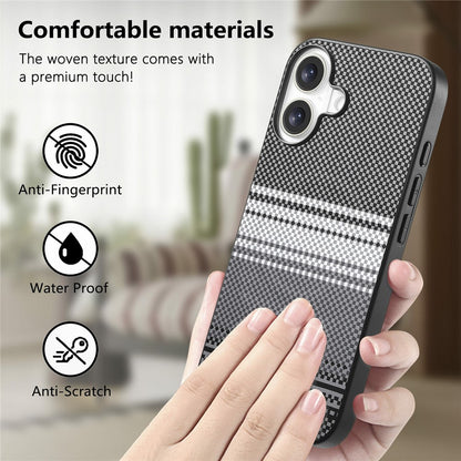 For iPhone 16 Magnetic Case PU Leather + PC + TPU Gradient Phone Cover