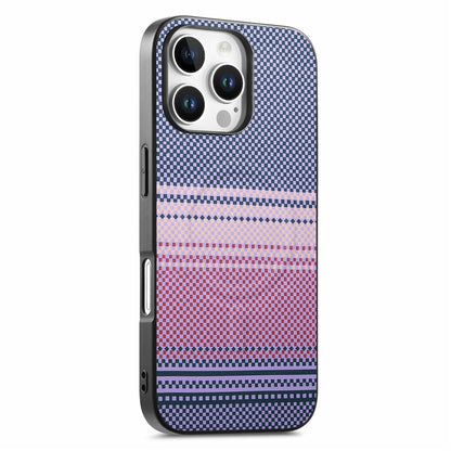 For iPhone 16 Pro Magnetic Case PU Leather + PC + TPU Gradient Phone Cover