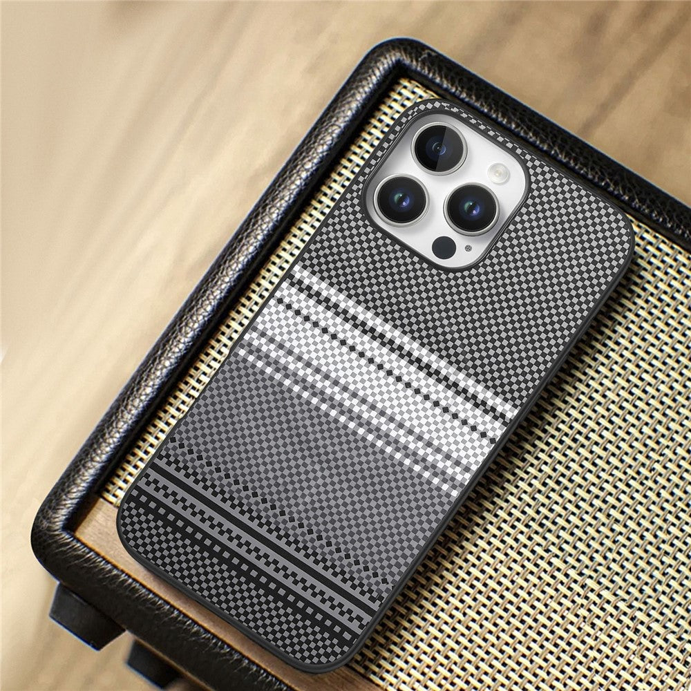 For iPhone 16 Pro Max Magnetic Case PU Leather + PC + TPU Gradient Phone Cover