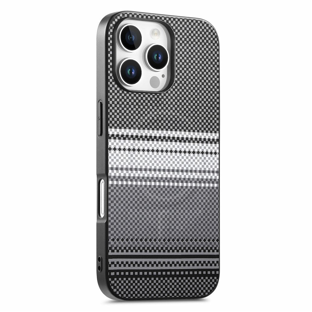 For iPhone 16 Pro Max Magnetic Case PU Leather + PC + TPU Gradient Phone Cover