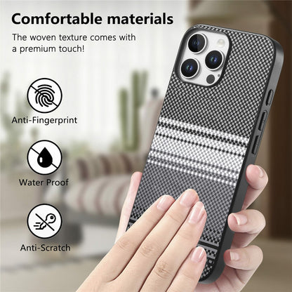For iPhone 16 Pro Max Magnetic Case PU Leather + PC + TPU Gradient Phone Cover