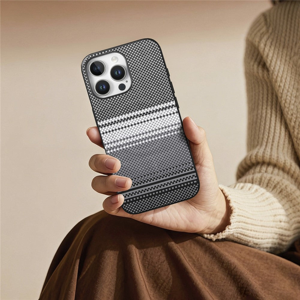 For iPhone 16 Pro Max Magnetic Case PU Leather + PC + TPU Gradient Phone Cover