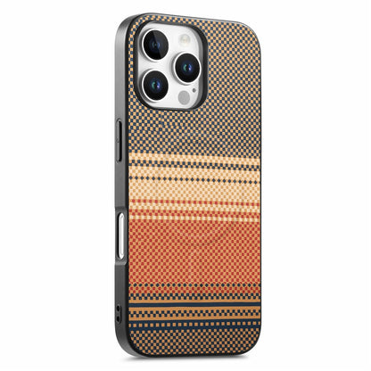 For iPhone 16 Pro Max Magnetic Case PU Leather + PC + TPU Gradient Phone Cover