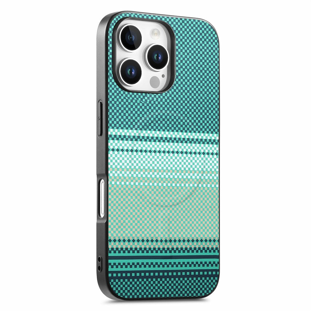 For iPhone 16 Pro Max Magnetic Case PU Leather + PC + TPU Gradient Phone Cover