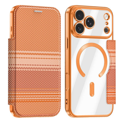 For iPhone 17 Pro Max Magnetic Case RFID Blocking Card Slots Leather Cover