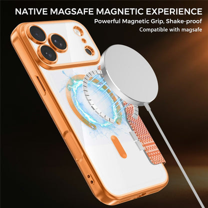 For iPhone 17 Pro Max Magnetic Case RFID Blocking Card Slots Leather Cover
