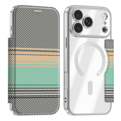 For iPhone 17 Pro Max Magnetic Case RFID Blocking Card Slots Leather Cover